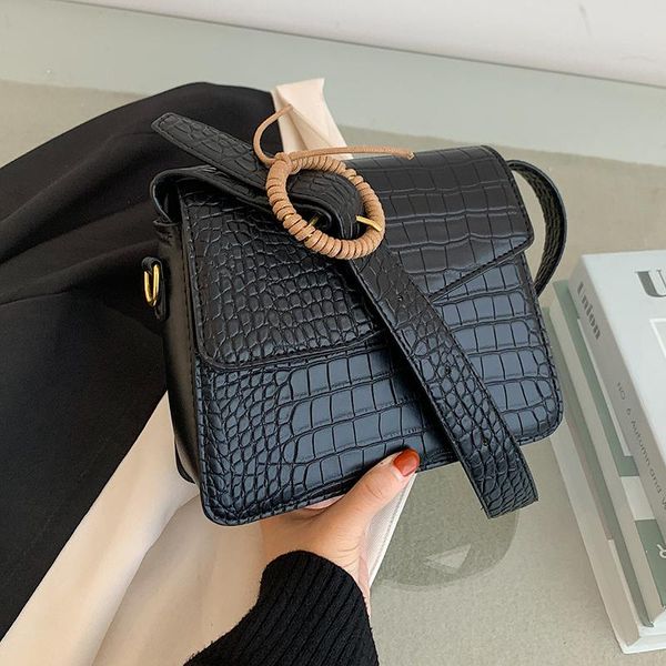 

wide shoulder bag stone patent white crossbody bags for women 2020 small handbag small bag pu leather hand ladies designer