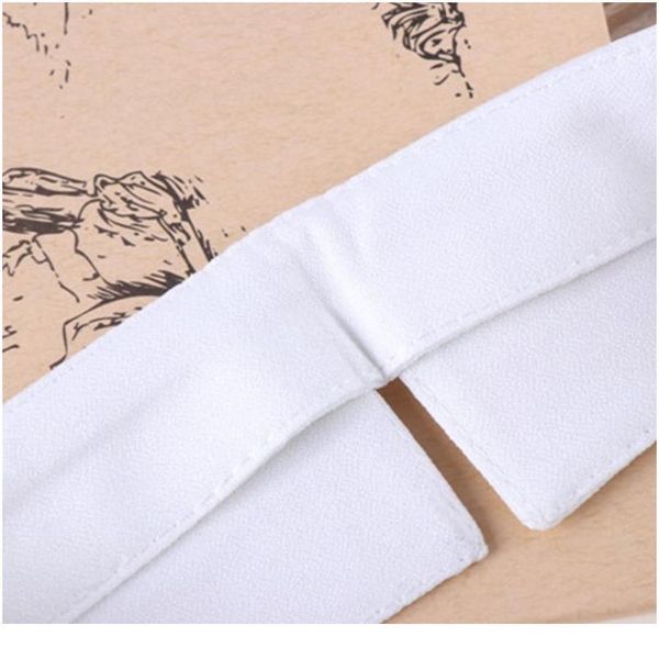 

classic black/white collar shirt fake collar tie vintage detachable collar false lapel women/men clothes acc qyllhf, Blue;red