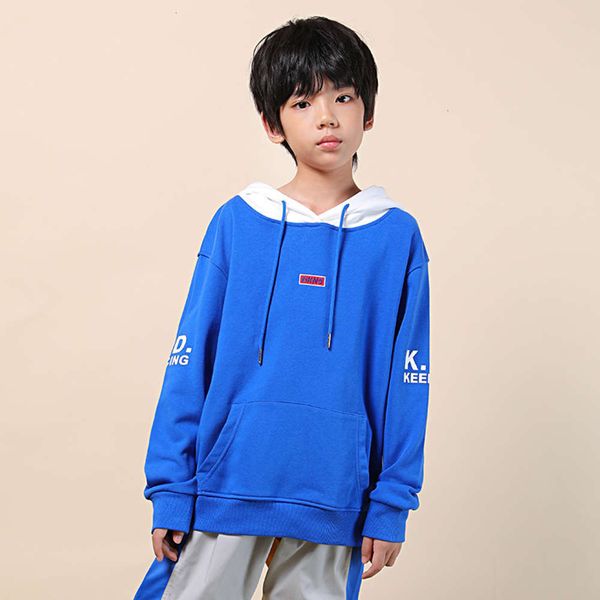 

fashion brand children's wear 20 dk spring and autumn new boys' hooded sweater, Black