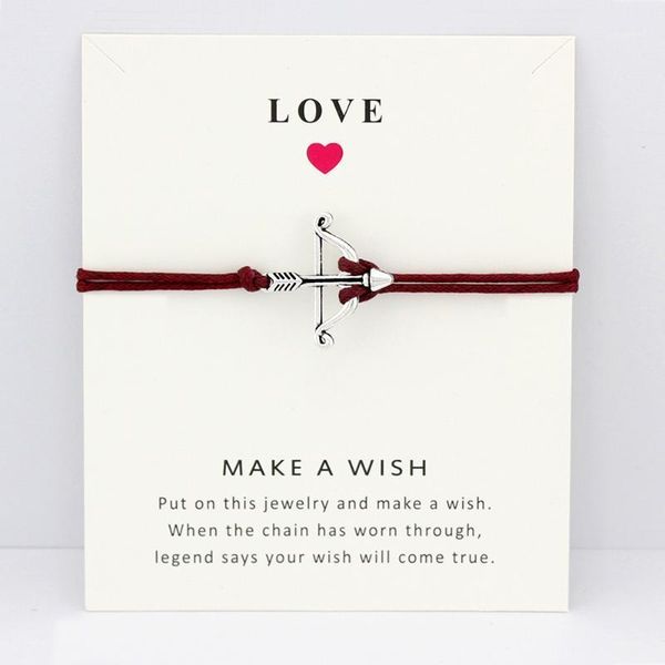 

charm bracelets bow arrow card key eiffel tower skull skeleton daisy flower maroon women men girl boy jewelry christmas gift1, Golden;silver
