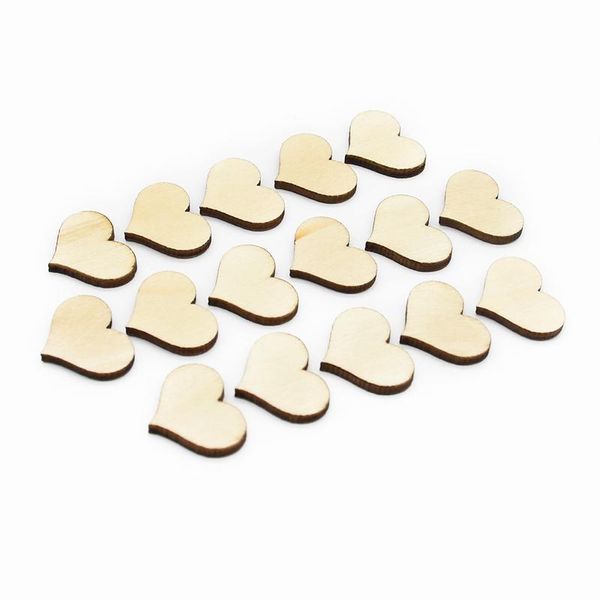 

100pcs wood heart diy gifts box christmas crafts wedding bridal accessories clearance scene match home decoration accessories bbytia