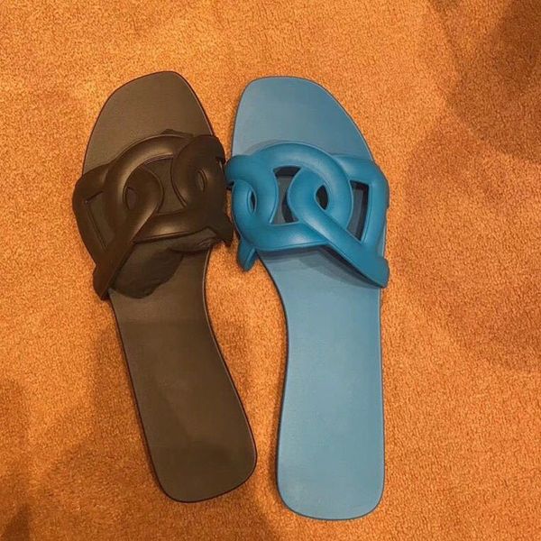 

h slippers female aloha pig nose plastic field with beach sandals 2020 summer new outer wear women's shoes x1020, Black