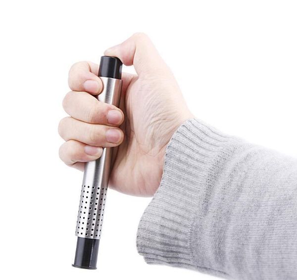 

100pcs tea strainer stick stainless steel pipe design mesh tea filter portable tea inf jlltio yummy_shop