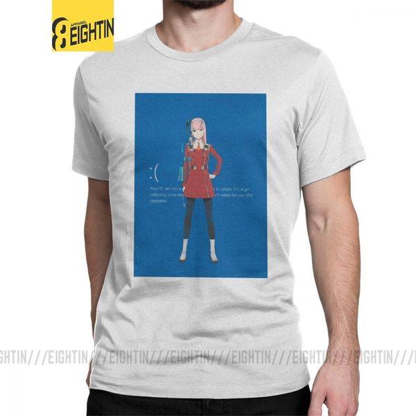

darling in the franxx man's short sleeve unique zero two anime manga o neck clothes latest sport hooded sweatshirt hoodie men t shirt