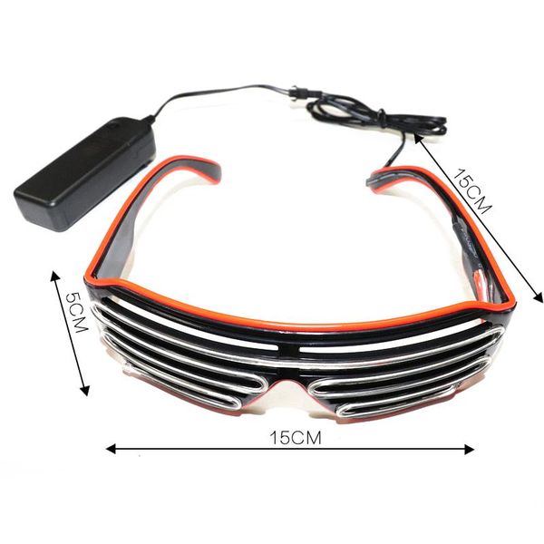 

two color blinds modes flash el flash glasses luminous lighting colorful glowing dj glasses classic carnival party dance decor swy wmtgod