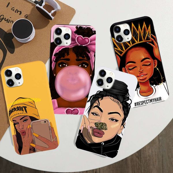 

3the magic melanin dign of jamular mobile phone cover is vip xs max 11 pro se 2020 xr 7 8 6 plus, soft silicone cover, blackcf1