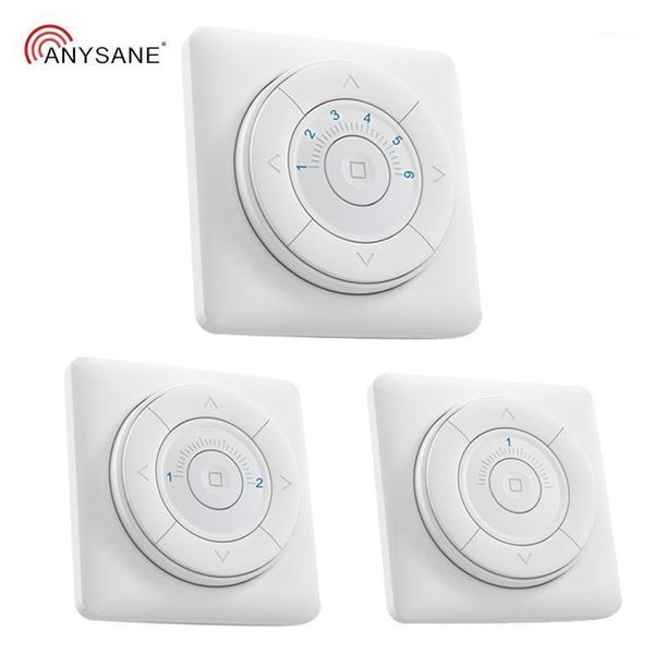 

remote controlers anysane 433.92mhz rf control 1ch 2ch 6ch emitter wall mounting switch for curtain projector garage gate door automation1