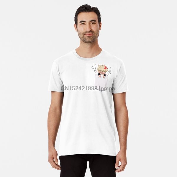 

спорт мужчины t shirt kawaii карманный bakugo премиум t shirt женщины футболки