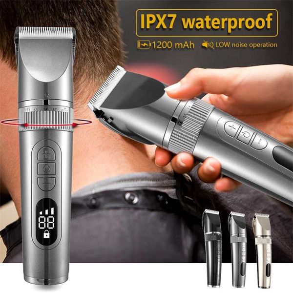 

professional hair clipper for men beard trimmer machine for shaving cutting fast charge 220119