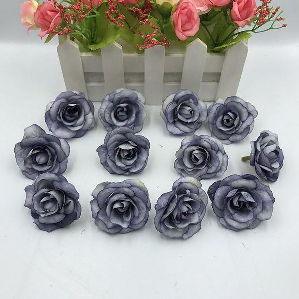 

10 pcs 4cm silk rose artificial flower wedding leaves decoration items wreath diy handicraft flowers fake simulation jllmzb
