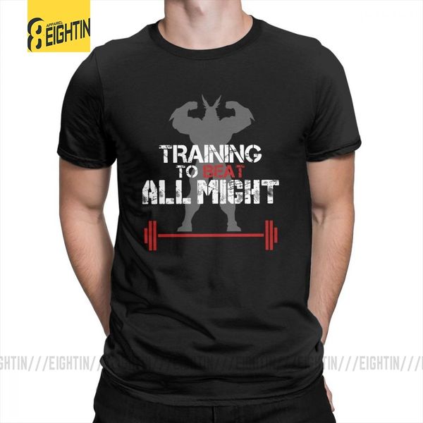 

my hero academia training to beat all might mens plus classic purified classic tees short sleeve new hooded sweatshirt hoodie men t shirt