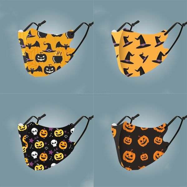 

triple white monkey mouth maskcartoon print cubrebocas con sonrisa ultraviolet proof washable running riding bike#124, Black