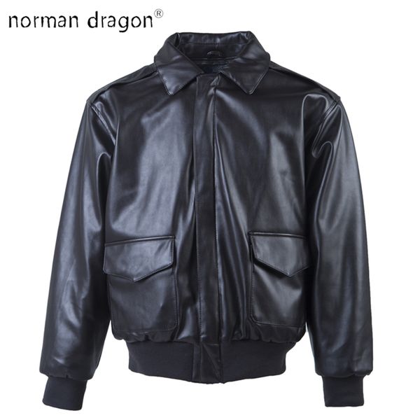 

a-2 leather military tactical male army flight bomber jacket baseball varsity college pilot air force coat for men 1027, Black;brown