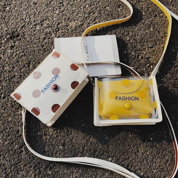 

fashion transparent candy women small shoulder bag red yellow ladies clear bag summer 3 style messenger crossbody bags for woman