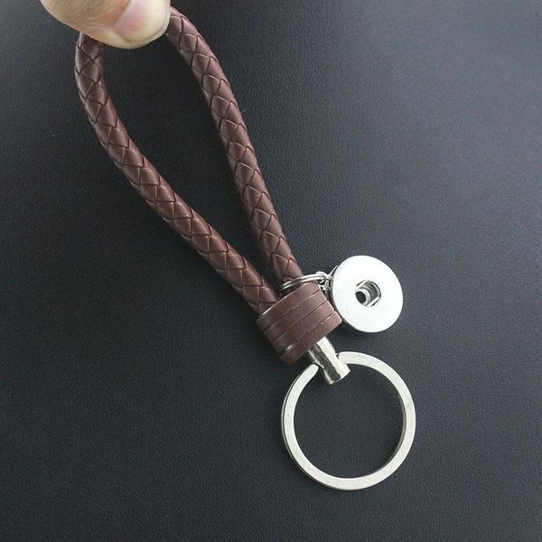 

20 colors keychains man pu leather 1 button metal snap button jewelry keyring keychain (fit 18mm 20mm snaps) k215 watches women q jlljei