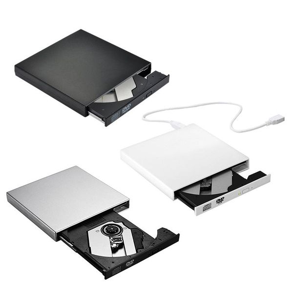 

внешний dvd-привод оптический привод usb 2,0 cd rom плеер cd-rw burner writer чтения recorder портативный для ноутбуков windows pc