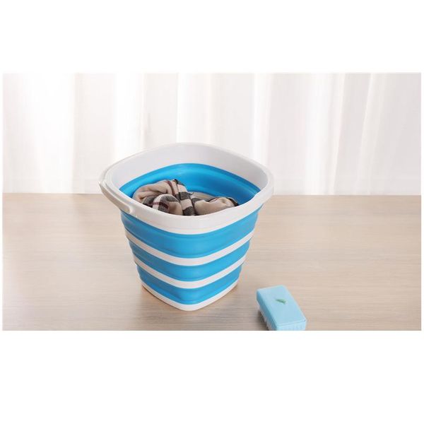 

sile bucket for fishing promotion folding bucket car wash outdoor fishing supplies square 10l bathroom kitchen cam jlltgt