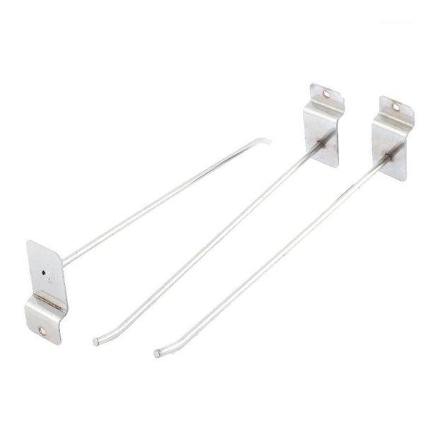 

hooks & rails 20cm long slat wall silver tone 3 pcs for board shelf shelving1