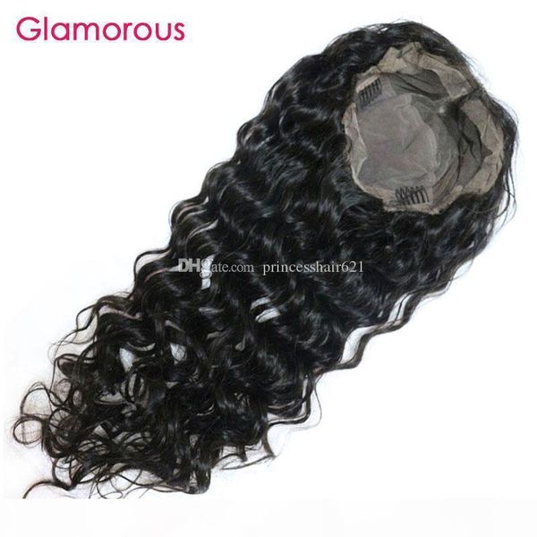 

glamorous virgin brazilian human hair full lace wig 18" 20" 22" 10a full lace human hair wigs with baby hair, Black;brown