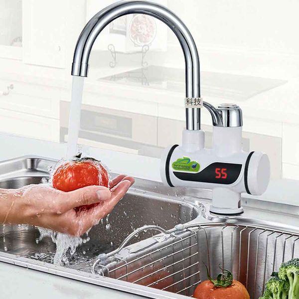 

instant electric water faucet bathroom kitchen fast heating household tap water water heater stainless steel