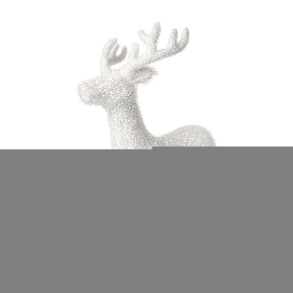 

christmas deer simulated white front flash decorated walk big reindeer 17.7
