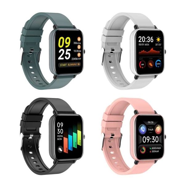 

p8 men's and women's smart watch, wristband, heart rate, blood prsure, sleep, fitns, waterproof, color, exercise, brand new