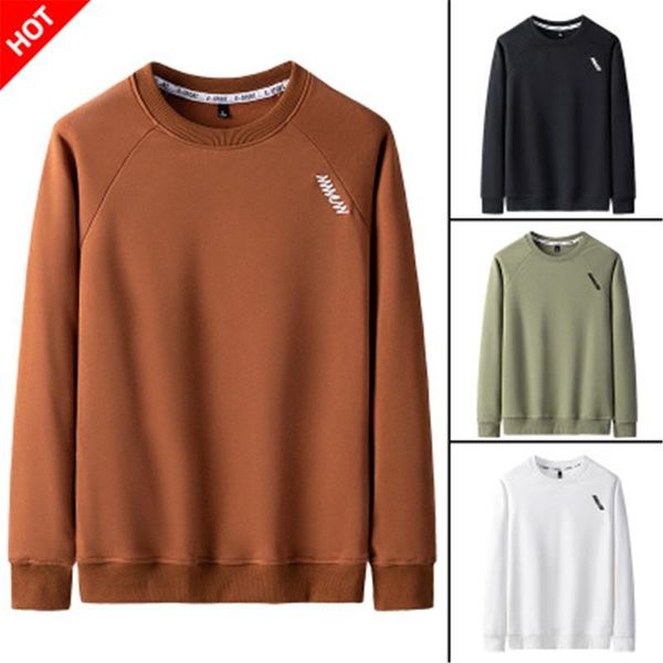 

человек вокруг шеи пуловер основывая фуфайку тенденция моды нового хип-хоп с длинными рукавами футболки конструктор вскользь свободные фуфай, Black