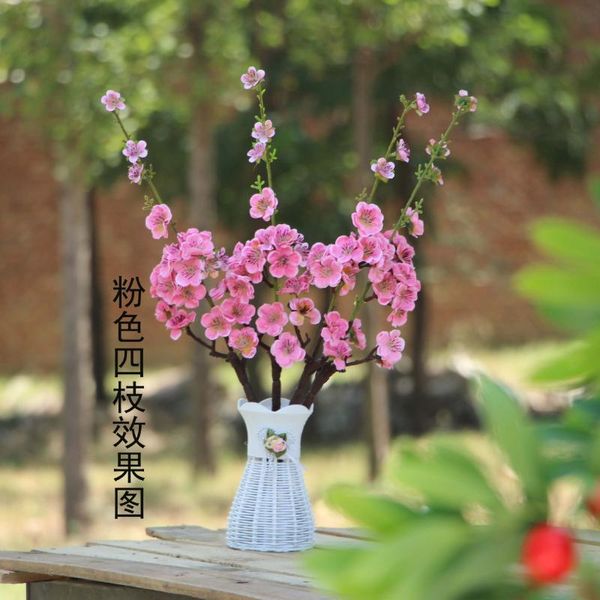 

model plum branches peach tree artificial flower silk flower decorative household living room tv cabinet furnishings flor