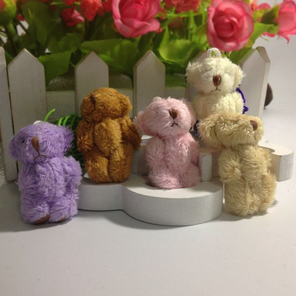 50 pezzi Kawaii piccoli orsetti peluche morbidi giocattoli bambole di velluto perlato regali mini orsacchiotto