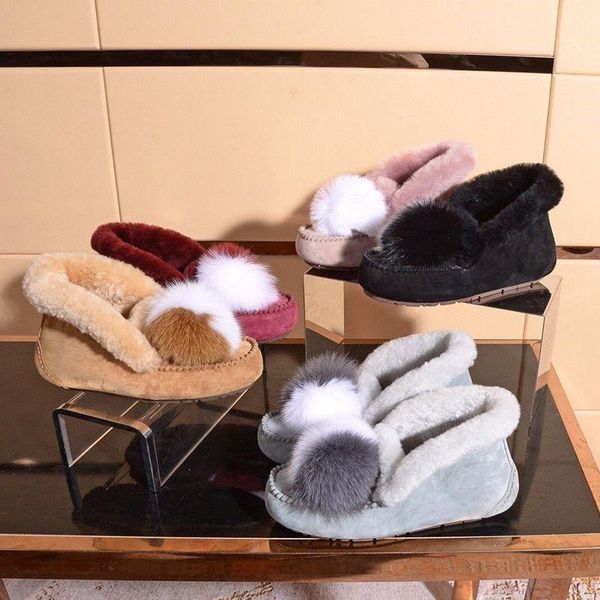 

2020 зима женщины flock снег меховые сапоги обувь плюс шерсть shearling furry бал декор квартиры обувь женщины круглый toe, Black