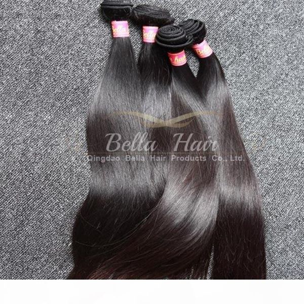 

3pcs lot 9a unprocessed peruvian hair wefts 100% natural color silky straight human hair extension ing, Black