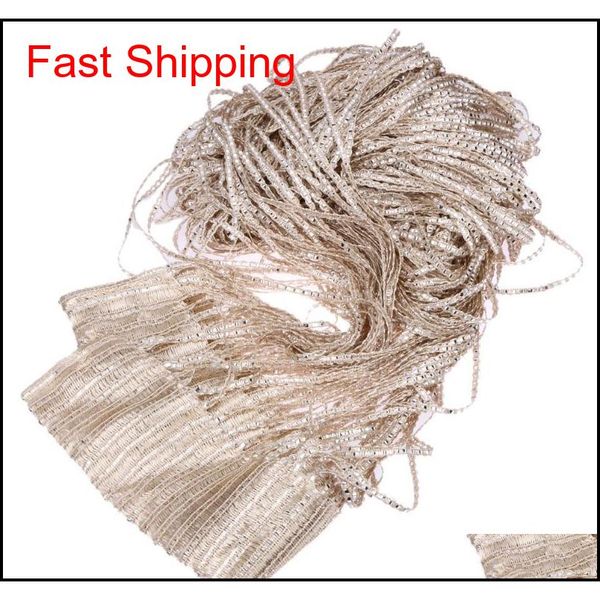 

modern cute flash line shiny tassel string door curtain window room divider curtain valance home deco jllcth home003