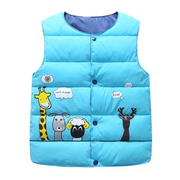 

vidmid baby vest autumn winter boy vest jacket children outerwear coats for girls vest kids cotton down coats sleeveless 4254 02 wmtiqr, Blue