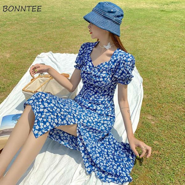 

party dresses dress women short sleeve midi maxi retro printing side-slit skinny elegant chiffon holiday chic trendy tunic french roman, White;black