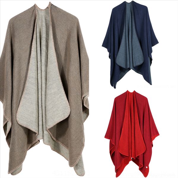 

e4jm chinese fashion silk autumn headscarf winter lady faux fur solid color scarf shl print large size popular scarf new, Black