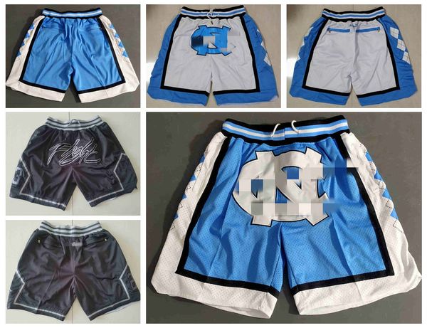 

new university of north carolina men unc basketball shorts pocket pants all stitched s-3xl 3 colors ing, Black;red