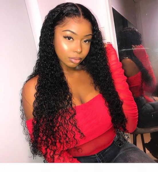 

indian jerry curly lace front human hair wigs with baby hair pre plucked front lace natural hairline peruvian remy hair wigs, Black;brown