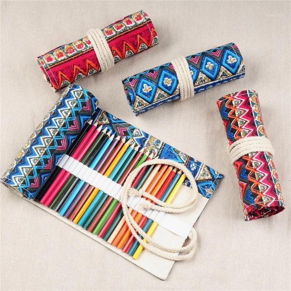 

pencil cases creative roll case for girls boy back to school pencilcase 12/24/36/48/72 holes cartridge bag big cute pen box stationery1