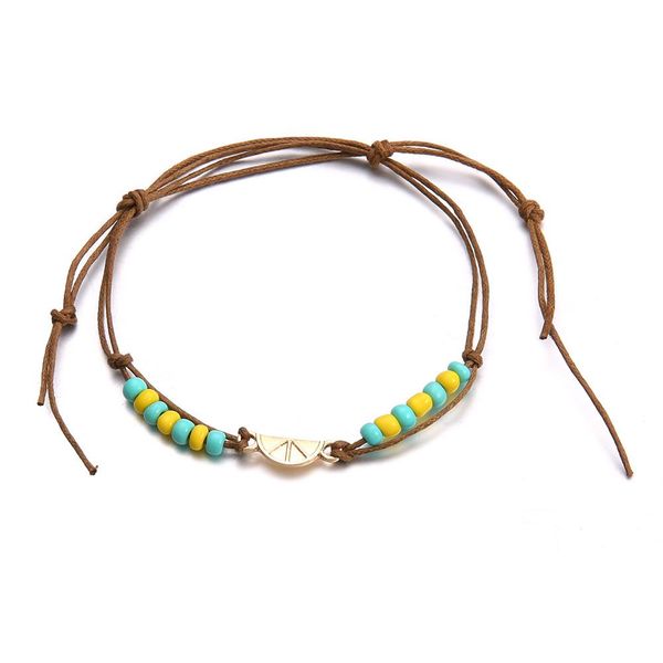 

s168 новая богемия многослойные веревка из бисера ручной ножные для женщин summer beach jewelry лодыжке браслет boho ног foot ножной кпт jll, Red;blue