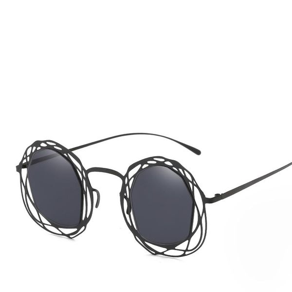 

unique round sunglasses women men 2020 vintage fashion ladies gothic circle glasses retro trending products coulos feminino, White;black
