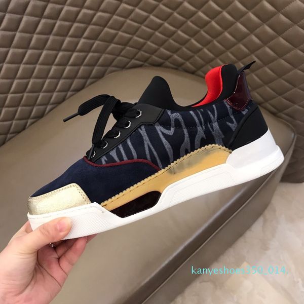 

designer mens red bottoms skate shoes studded spike bottom luxury man flats daily casual skateboarding sneakers luxe tennis shoes k14, Black