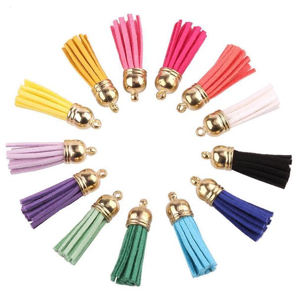 

10pcs 3cm mini tassels vintage leather suede tassel phone tassels for diy craft jewelry findings pendant earrings accessories h jllblh
