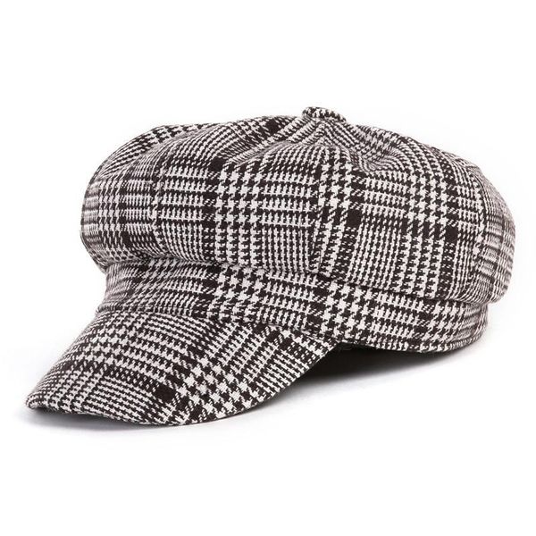 

cokk женщины newsboy cap осень зима черные белые фетровые шляпы для женщин винтаж толстая толстая восьмиугольная шапка женский повседневная, Blue;gray