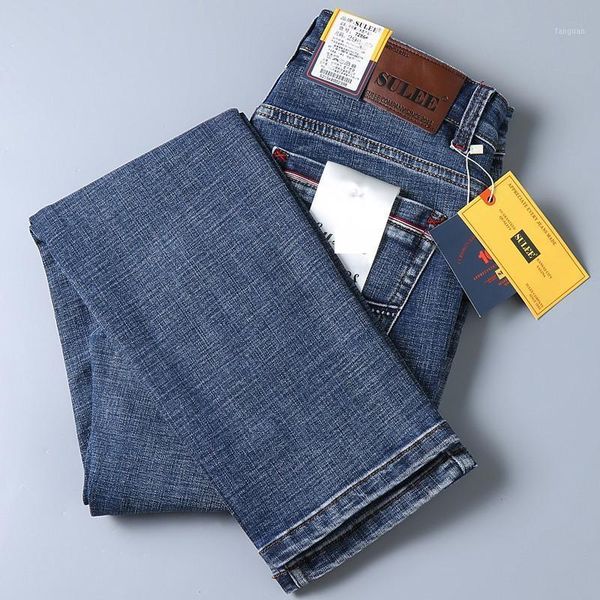 

sulee brand 2020 fashion autumn new men jeans blue classic fashion designer denim skinny jeans men's casual slim fi1