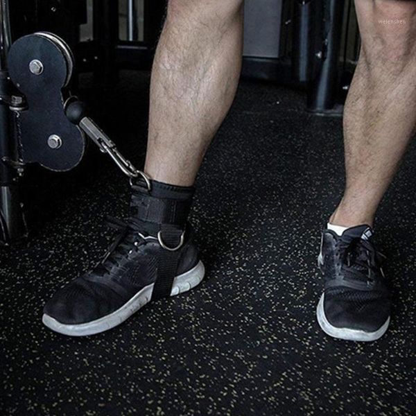 

resistance bands adjustable 4 d-ring ankle straps gym with foot strap thigh fitness exercises cuffs accessories machine cable padded glute a