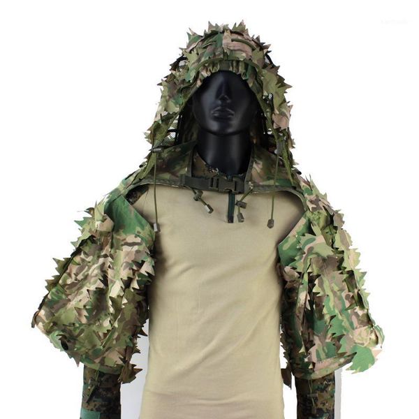 

hunting sets upgrade tactical combat training ghillie clothing snipers shooting clothes camouflage disguised coat men women jacket1, Camo