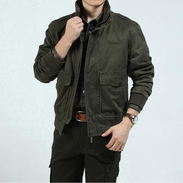 

2021 новый военный стиль мужские повседневная открытая одежда бизнесменов хлопок куртка pure 09os, Black;brown