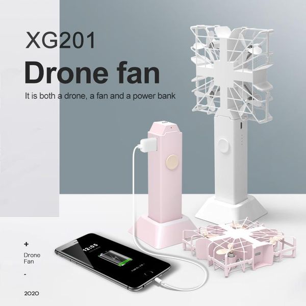 

drones 2021 product 3-in-1 handheld fan + 2000mah power bank 1080p hd camera mini drone remote control aircraft quadcopter pk h36