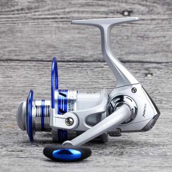

al1000-7000 series with semi-metal folding rocker 12bb 5.5:1 fishing reel full metal line cap carp reel spinning fishing weel al sqclsz