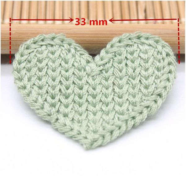 

3m 20pcs mini heart cotton knitting flower for home hat shoes clothing decoration scrapbooking diy handmade crafts acc jllzay